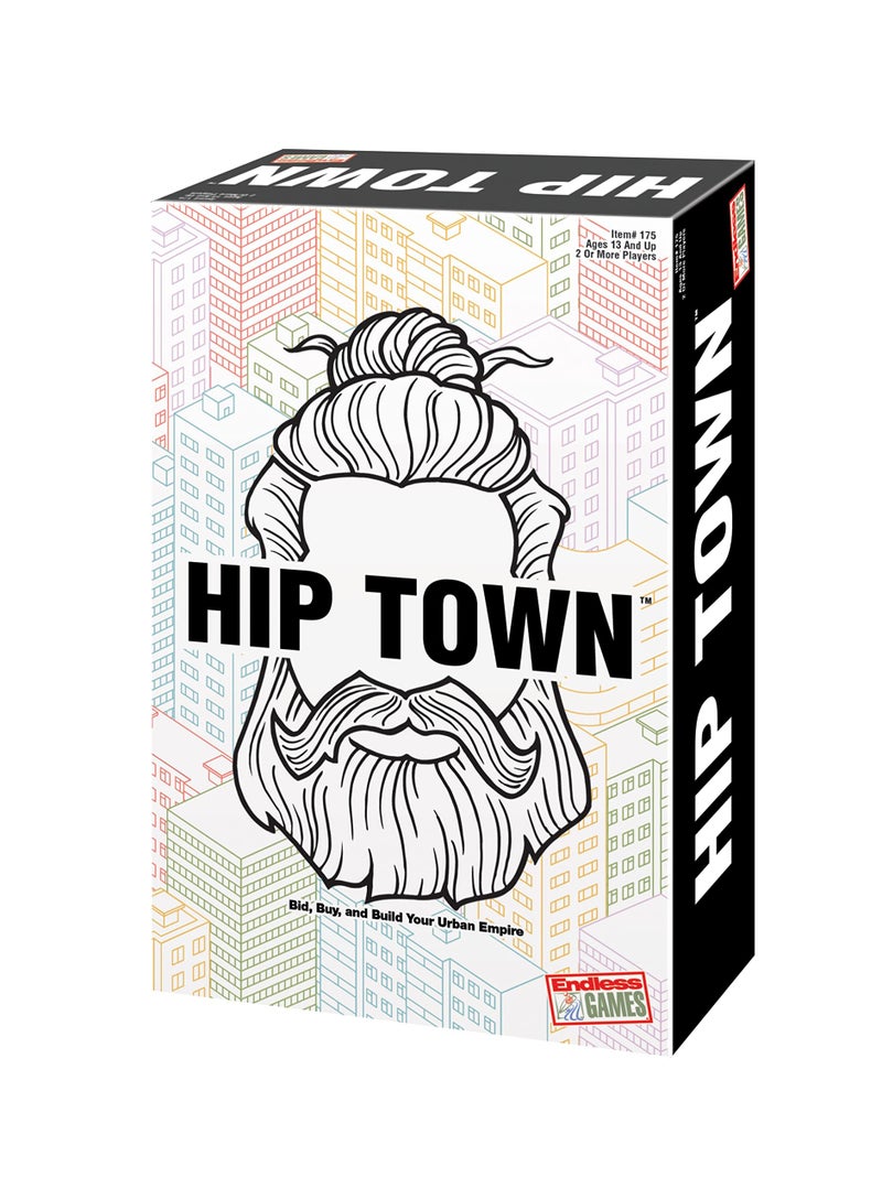 Endless Games Hip Town Fun and Fast Paced Game of Trading Bidding and Building to Create Hippest Neighborhood in HipTown 2 or More Players Ages 13 Up - Image 2