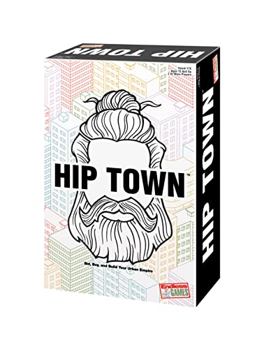 Endless Games Hip Town Fun and Fast Paced Game of Trading Bidding and Building to Create Hippest Neighborhood in HipTown 2 or More Players Ages 13 Up - Image 1
