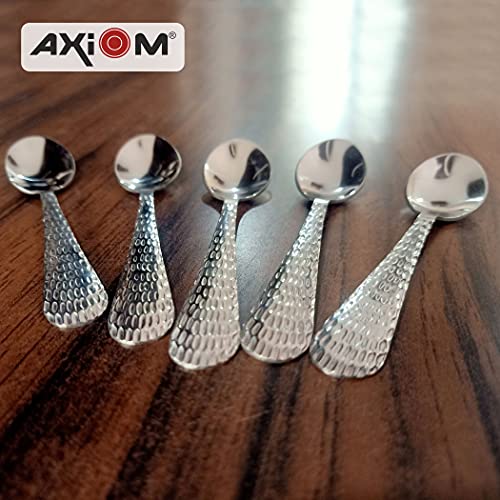 AXIOM Stainless Steel Spoons Set of 12 Small Spoons. Tiny Spoons for Coffee, Tea, Sugar, & Spices. Mini Spoons for Kids - Image 5