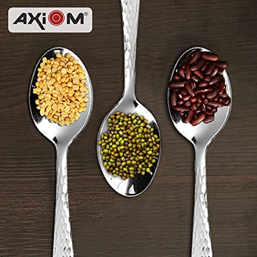 AXIOM Stainless Steel Spoons Set of 12 Small Spoons. Tiny Spoons for Coffee, Tea, Sugar, & Spices. Mini Spoons for Kids - Image 2