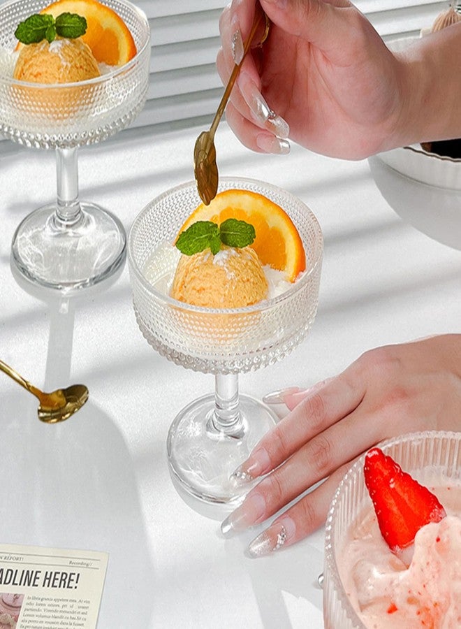 طقم أكواب كوكتيل من 6 قطع من زووفوكس، سعة 7 أونصات، بتصميم كلاسيكي، أكواب مارتيني كريستالية بساق، طقم أكواب مشروبات منقوشة مناسبة لمشروبات الإسبريسو مارتيني، والكوزموبوليتان، والمانهاتن، والجيميلت. - Image 5