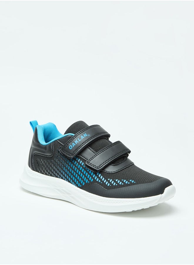 Oaklan by Shoexpress Mesh Textured Sports Shoes with Hook and Loop Closure  - Image 1