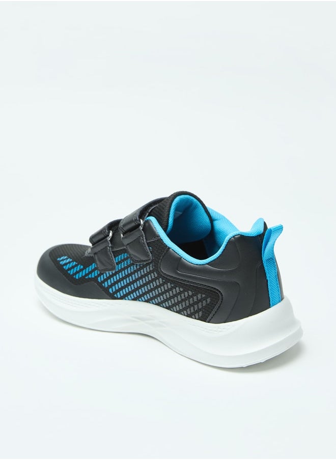 Oaklan by Shoexpress Mesh Textured Sports Shoes with Hook and Loop Closure  - Image 2