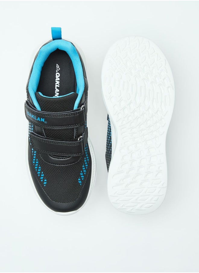 Oaklan by Shoexpress Mesh Textured Sports Shoes with Hook and Loop Closure  - Image 4