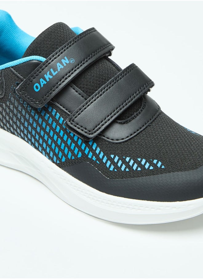 Oaklan by Shoexpress Mesh Textured Sports Shoes with Hook and Loop Closure  - Image 5