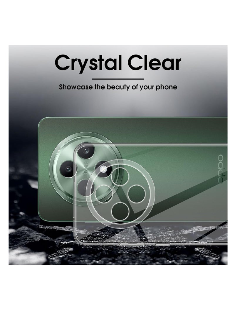 ماركة غير محددة - Clear Case Compatible with OPPO Reno 12F 5G Cover, Crystal Transparent Anti-Scratch Case, Shockproof Slim Soft Silicone TPU Protective Case - Image 1