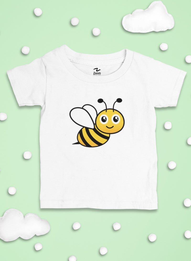 ZOOM تي شيرت تصميم نحلة للأطفال العصرية