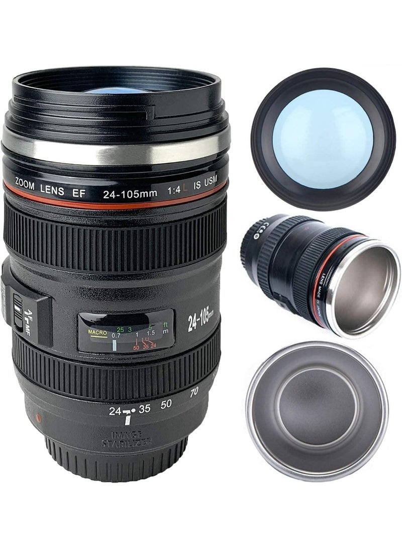 برو ميج كوب عدسة PROMAGE PM-LC1 – تصميم يشبه عدسة الكاميرا لمشروبات القهوة والشاي الساخنة والباردة - Image 1