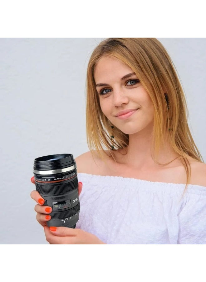 برو ميج كوب عدسة PROMAGE PM-LC1 – تصميم يشبه عدسة الكاميرا لمشروبات القهوة والشاي الساخنة والباردة - Image 2