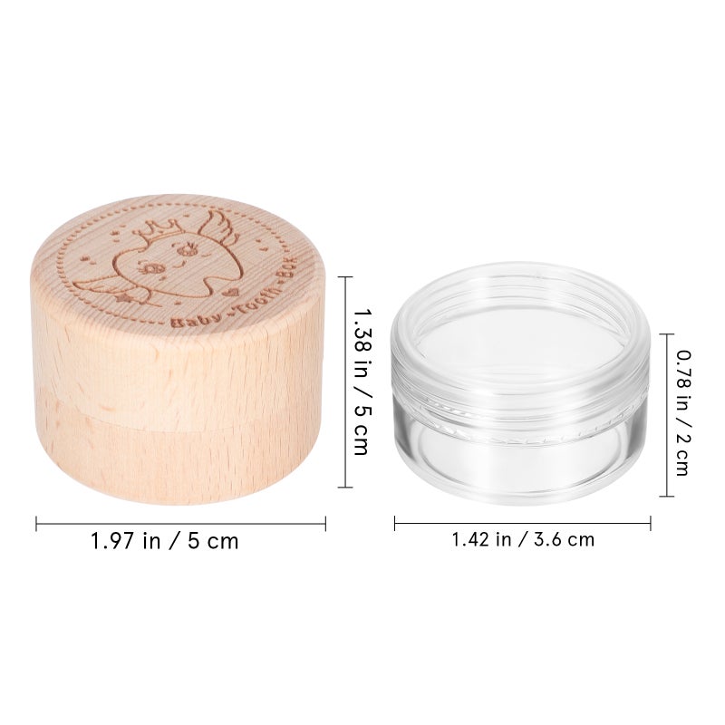 4 Pcs Keepsake Boxes Storage Box Tooth Box For Kids Tooth Keepsake Box With Lid Round Style Storage Box Decorative Box For Jewelry - Image 2