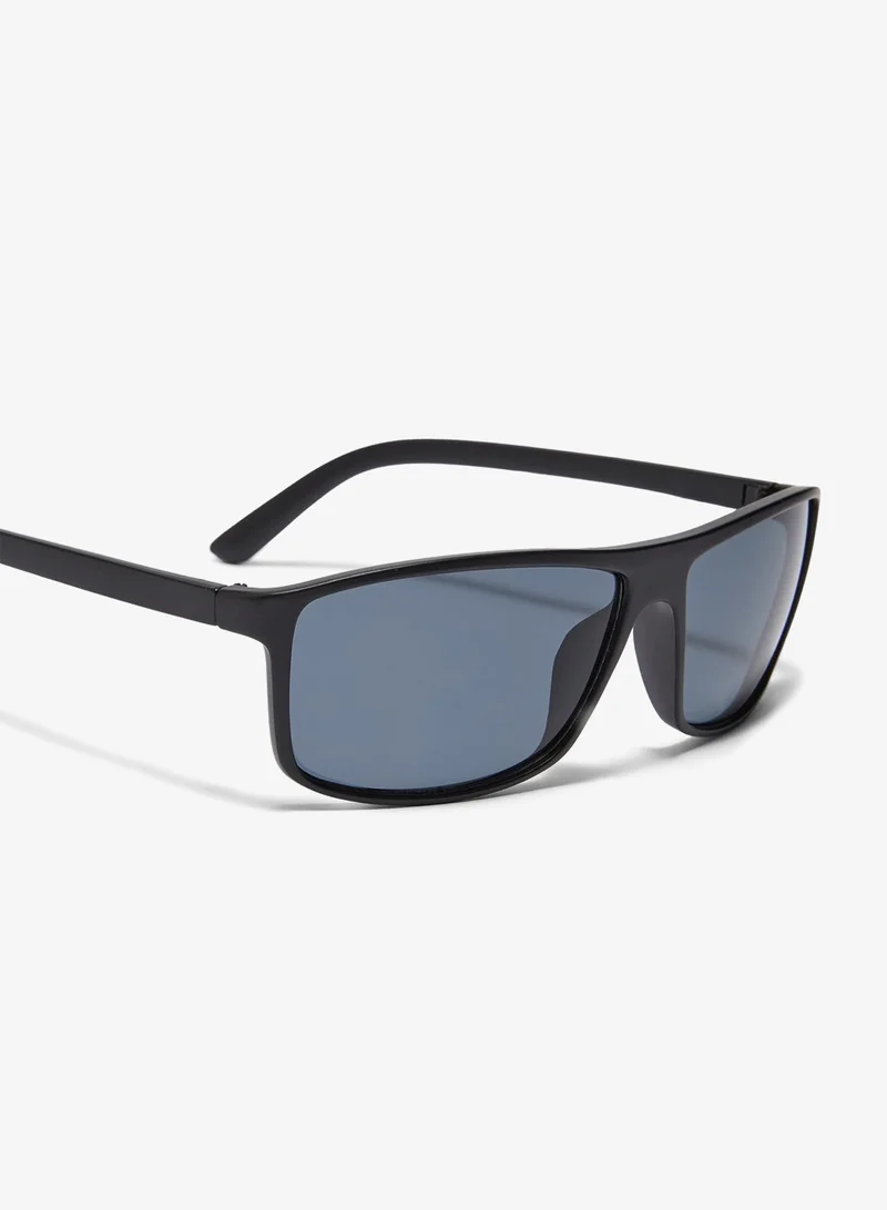 Matalan Black Rectangular Sunglasses