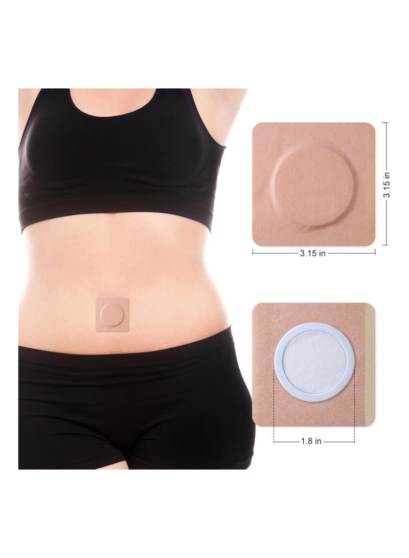 40Pcs Castor Oil Patches, Disposable Castor Oil Pack Wrap Belly Button Self-Adhesive Anti-Leakage Acupoint Patch Highly Absorbent Belly Button Blank Pack Wrap Silicone Gel Stretch Pad - Image 5