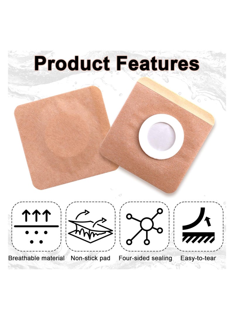 40Pcs Castor Oil Patches, Disposable Castor Oil Pack Wrap Belly Button Self-Adhesive Anti-Leakage Acupoint Patch Highly Absorbent Belly Button Blank Pack Wrap Silicone Gel Stretch Pad - Image 4