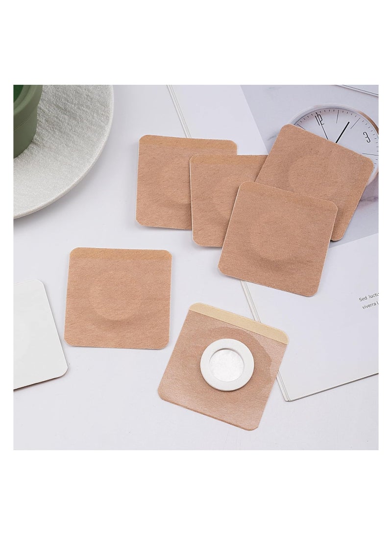 40Pcs Castor Oil Patches, Disposable Castor Oil Pack Wrap Belly Button Self-Adhesive Anti-Leakage Acupoint Patch Highly Absorbent Belly Button Blank Pack Wrap Silicone Gel Stretch Pad - Image 2