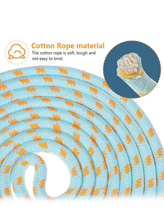 Organizer Jump Rope for Kids-Adjustable Cotton Braided Skipping Rope for Toddler Fitness Workout Exercise Outdoor Activity - Image 4