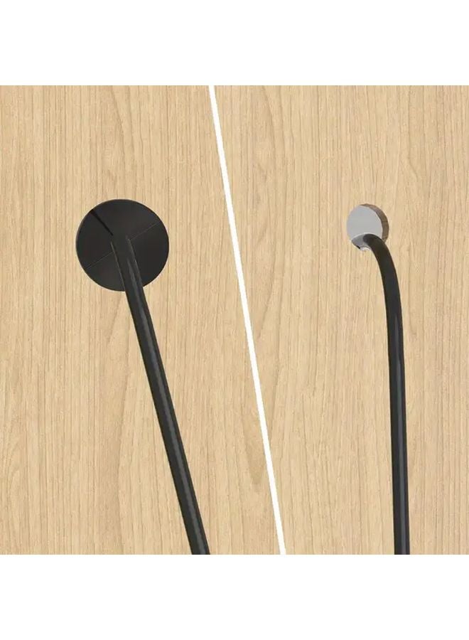 قطعتان من مجموعة توجيه الكابلات السوداء لتمرير كابلات الإيثرنت عبر الجدران - Image 3