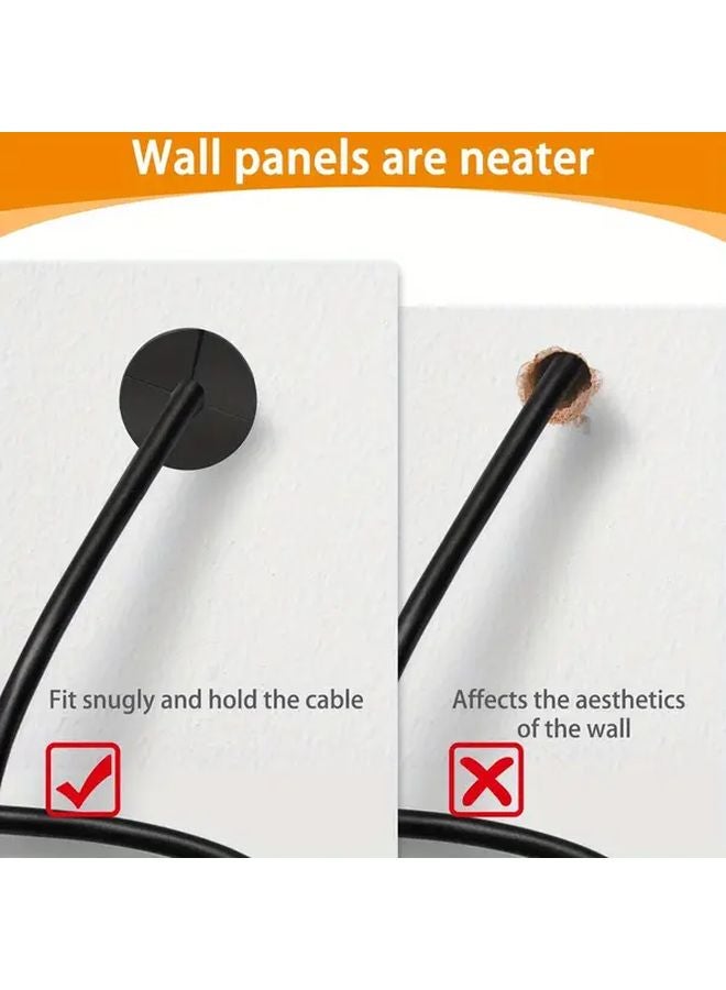 قطعتان من مجموعة توجيه الكابلات السوداء لتمرير كابلات الإيثرنت عبر الجدران - Image 5