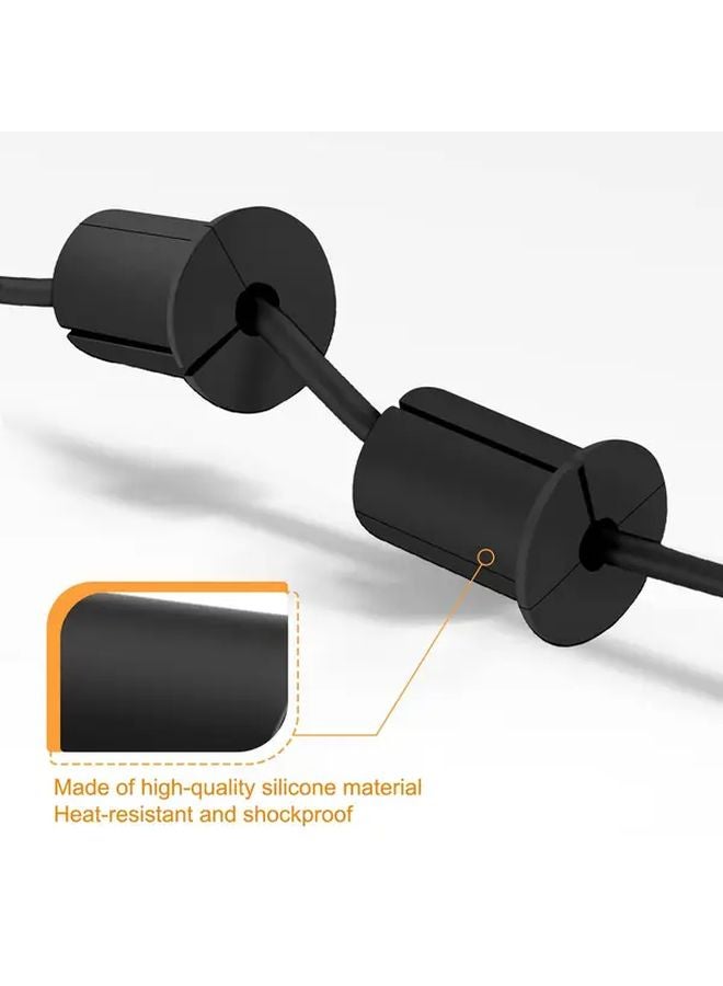 قطعتان من مجموعة توجيه الكابلات السوداء لتمرير كابلات الإيثرنت عبر الجدران - Image 4