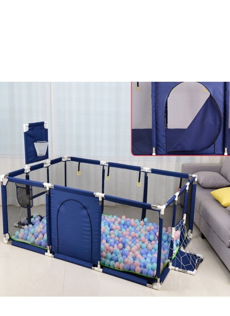 PENG GENERAL Large Baby Playpen with Safety Mesh, Indoor Ball Pit Area, Children's Fence Play Area Blue  - Image 3