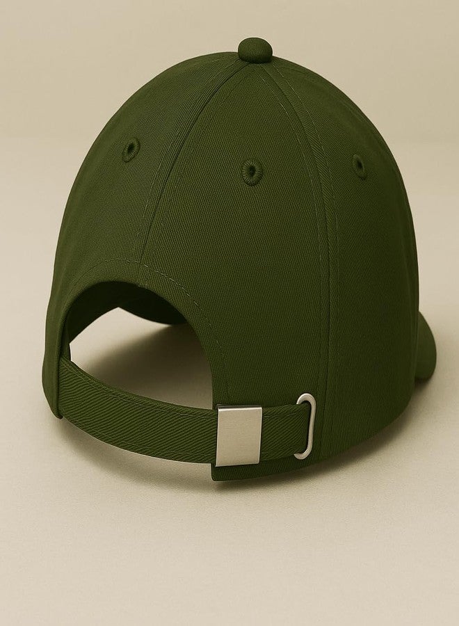 ENCIGER Unisex Cotton Baseball Cap Pack of 6 - Adjustable Solid Color Caps for Men & Women - Wholesale Lot for Bulk Purchase, Resale, Events, Outdoor Use (Olive) - Image 3