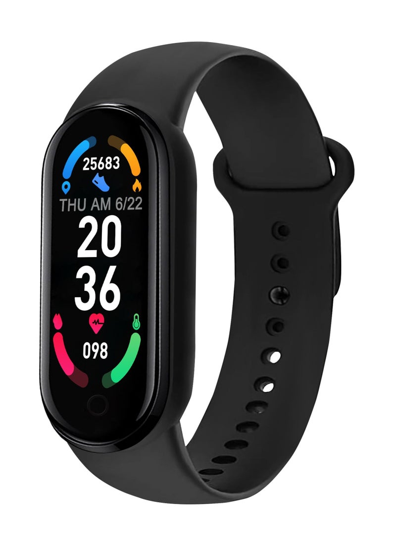 Generic - Sports Bluetooth Smart Watch, High Definition Touch Screen Smart Bracelet, Pedometer, Heart Rate Measurement, Ip67 Waterproof, Call and Message Reminder,sedentary reminder, (Black) - Image 1