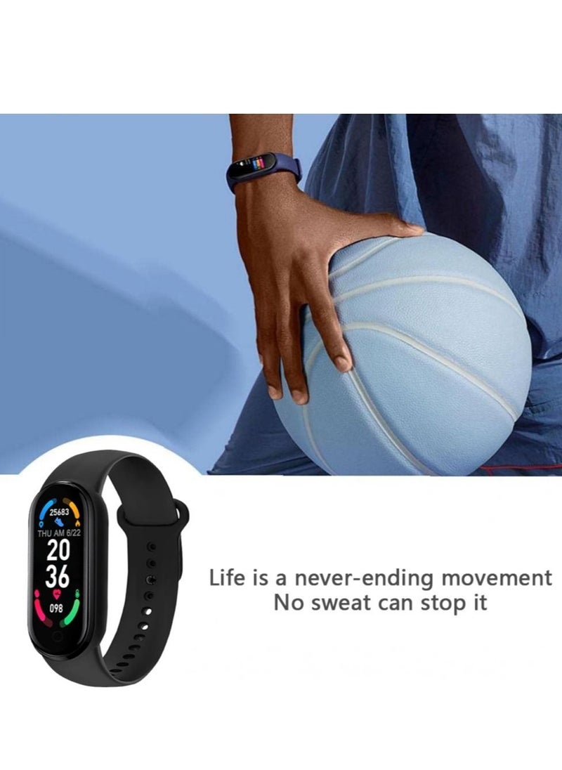 Generic - Sports Bluetooth Smart Watch, High Definition Touch Screen Smart Bracelet, Pedometer, Heart Rate Measurement, Ip67 Waterproof, Call and Message Reminder,sedentary reminder, (Black) - Image 1