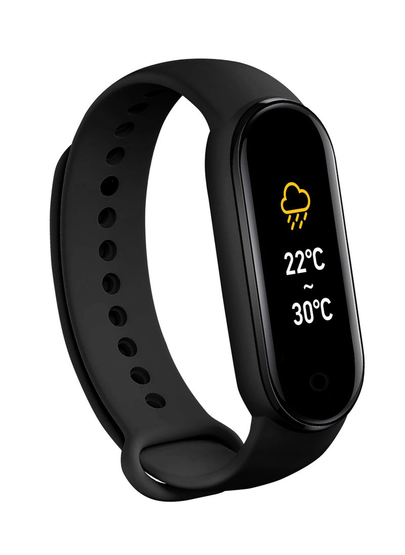 Generic - Sports Bluetooth Smart Watch, High Definition Touch Screen Smart Bracelet, Pedometer, Heart Rate Measurement, Ip67 Waterproof, Call and Message Reminder,sedentary reminder, (Black) - Image 1