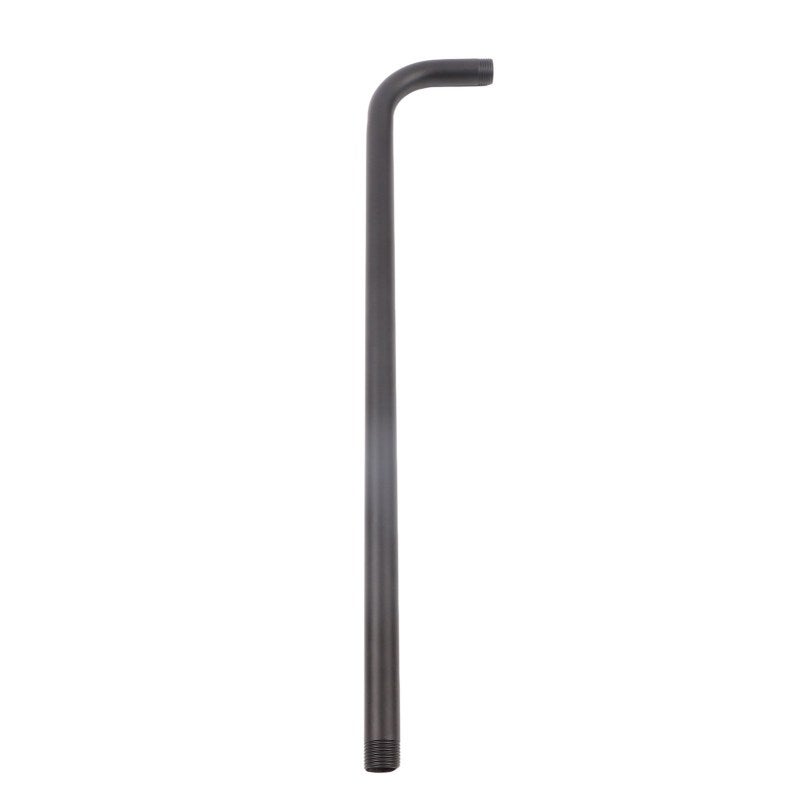 Shower Arm Stainless Steel Shower Head Extension Pipe Bathroom Shower Hardware Accessories Black 52cm - Image 3