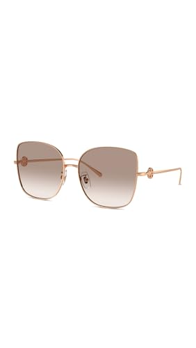 Tory Burch TY6106D 335313 Sunglasses Women's Rose Gold/Light Brown Gradient 60mm - Image 1