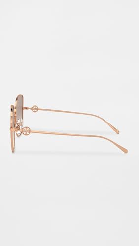 Tory Burch TY6106D 335313 Sunglasses Women's Rose Gold/Light Brown Gradient 60mm - Image 3