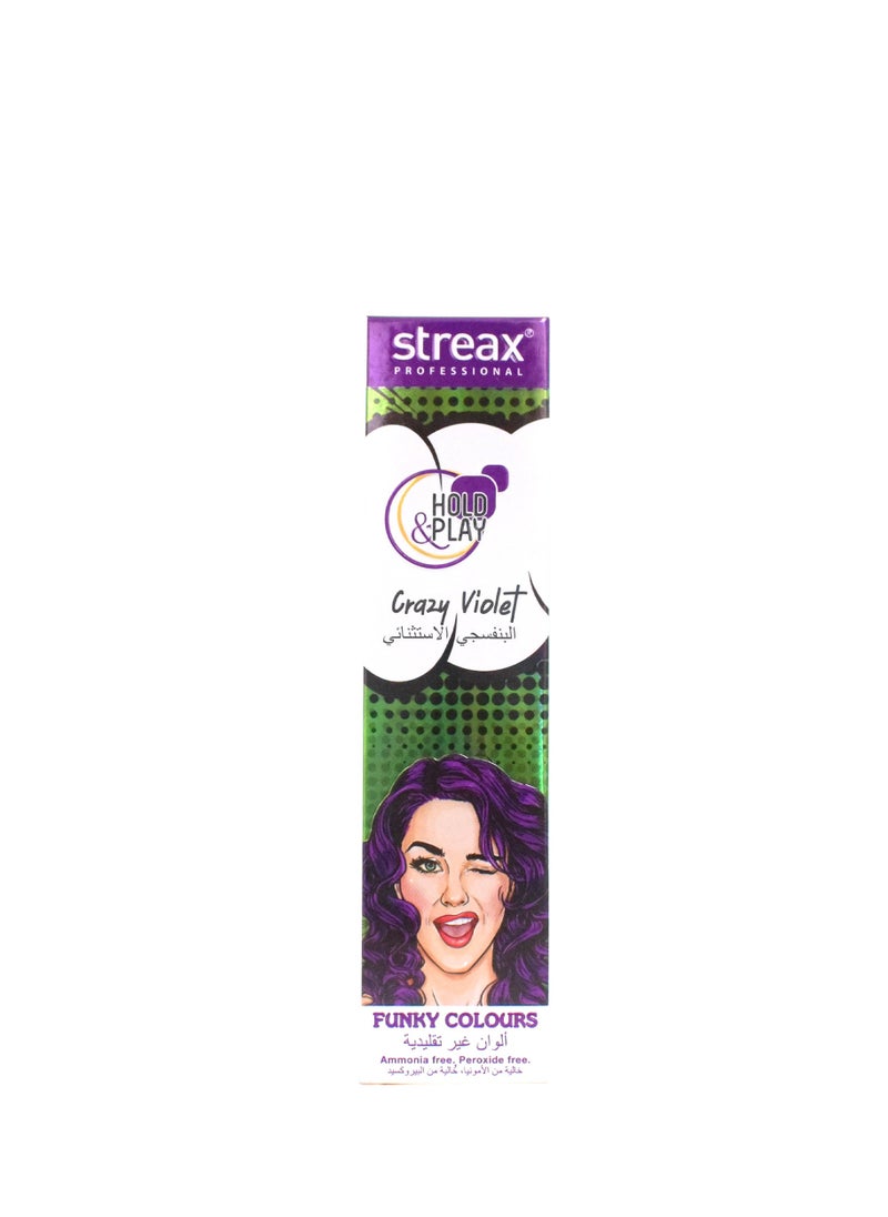 Streax - Funky Color Grazy Violet 100 G - Image 1