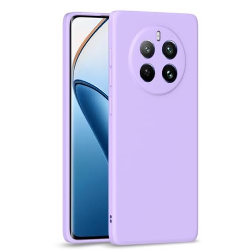 Pikkme Back Cover for Realme 12 Pro 5G/Realme 12 Pro Plus 5G | Slim Soft Matte Silicone Cover with Camera Protection & Shockproof Bumper Case (Purple) - Image 1