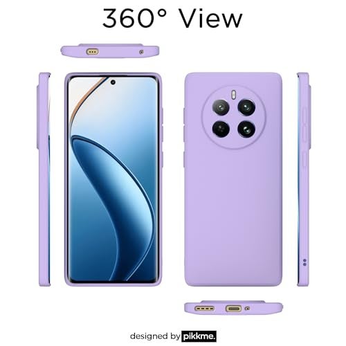 Pikkme Back Cover for Realme 12 Pro 5G/Realme 12 Pro Plus 5G | Slim Soft Matte Silicone Cover with Camera Protection & Shockproof Bumper Case (Purple) - Image 4