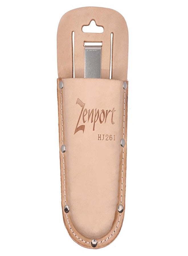 Zenport HJ261 Leather Pruner Sheath with Belt Loop & Metal Clip - Image 1