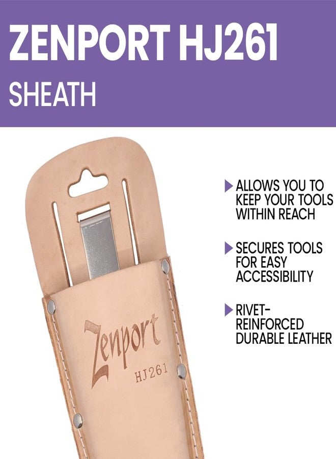 Zenport HJ261 Leather Pruner Sheath with Belt Loop & Metal Clip - Image 4