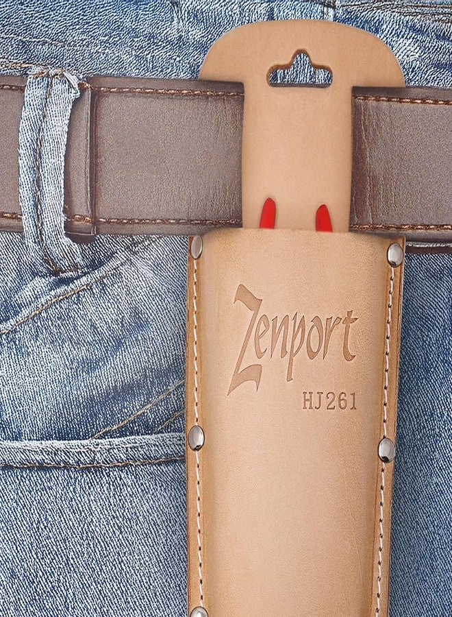 Zenport HJ261 Leather Pruner Sheath with Belt Loop & Metal Clip - Image 3