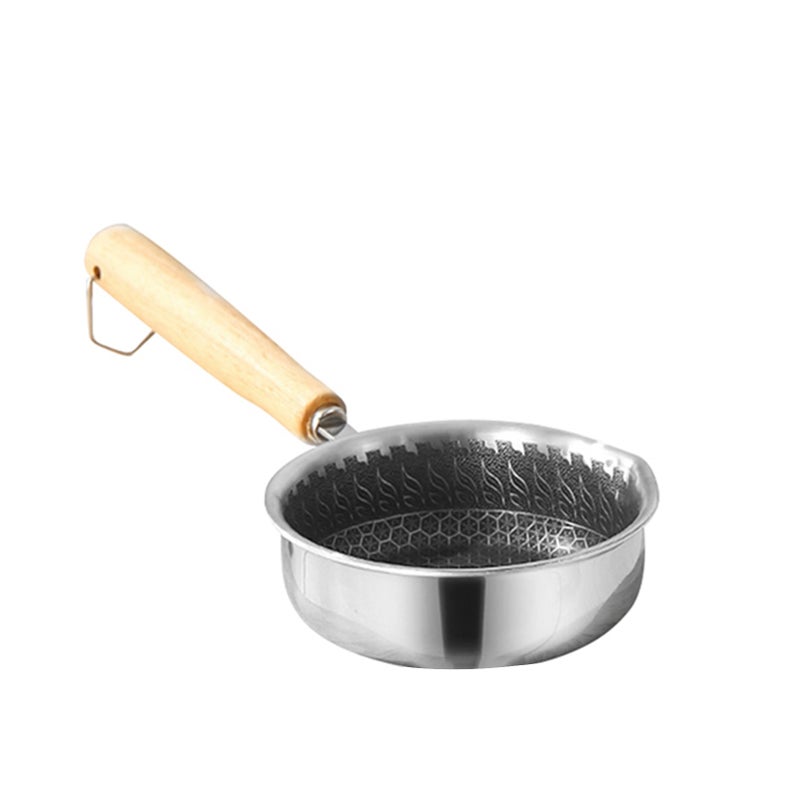 Non Stick Frying Pan 16 X 16 X 4.6cm Drip-free Pour Spout Design - Long-lasting Physical Suspension Nonstick Technology Small Frying Pan for Home Kitchen, All Stoves - Image 4