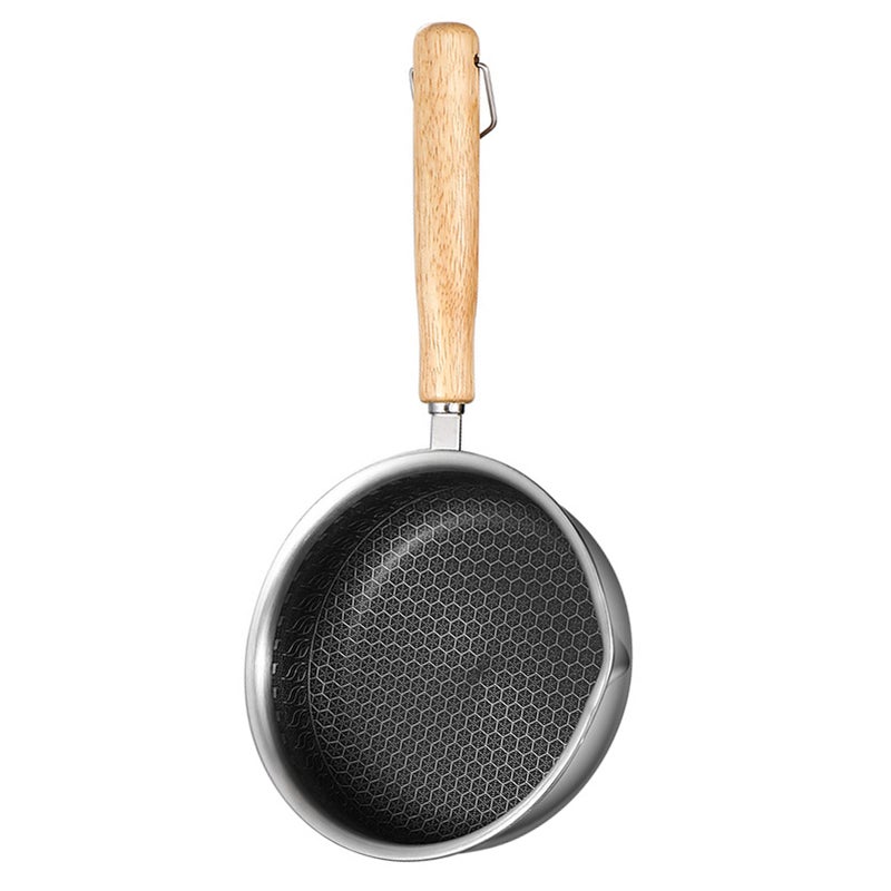 Non Stick Frying Pan 16 X 16 X 4.6cm Drip-free Pour Spout Design - Long-lasting Physical Suspension Nonstick Technology Small Frying Pan for Home Kitchen, All Stoves - Image 1