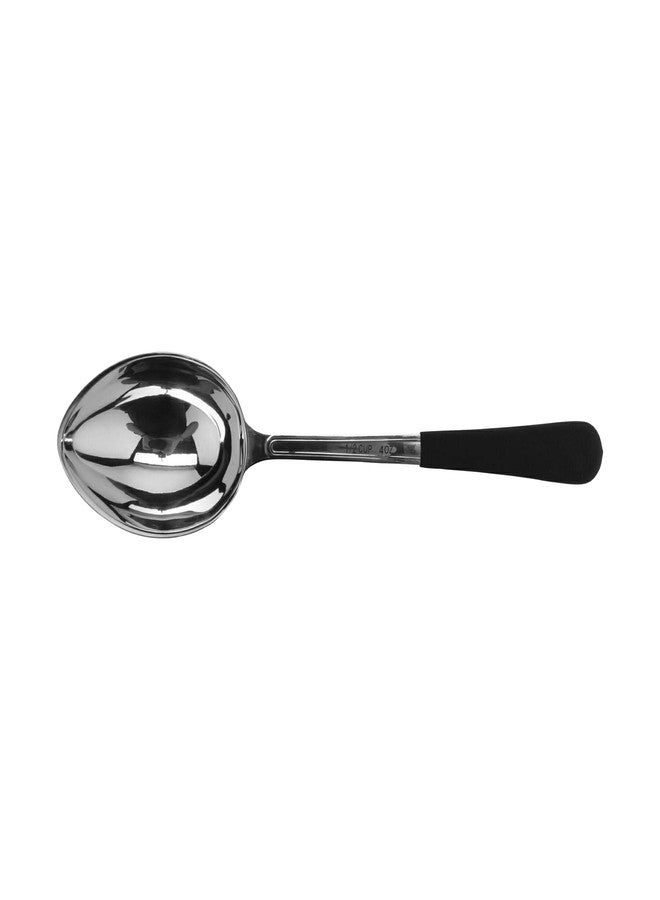 Get G.E.T. BSRIM-31 4 oz. (1/2 Cup) Portion Control Solid Serving Spoon, Stainless Steel, Dishwasher Safe Serving Utensils - Image 2
