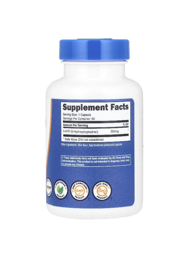 Nutricost, 5-HTP, 200 mg, 60 Capsules - Image 2