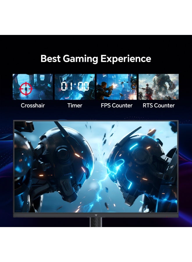 KTC QHD Mini LED Monitor 27 Inch, 1440P 180Hz Gaming PC Monitor, HDR 1400, HDMI2.0, DP1.4, USB, Swivel/Height/Pivot/Tilt Adjustable, VESA Wall Mount, White, M27T6 - Image 5