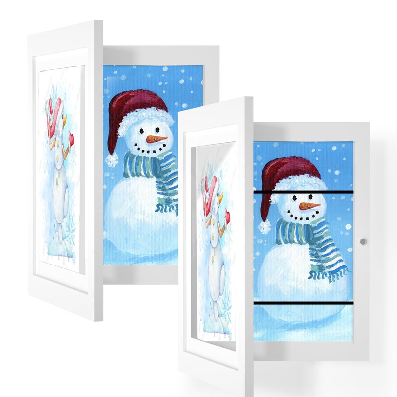 Orionstar Kids Art Frames  Orionstar Artwork Picture Frames Changeable with Stand  Front Opening Picture Display Frames Holds 100 Paper Pcs  Artwork Display Storage Frames for Children  Desk  Home and Office - Image 1