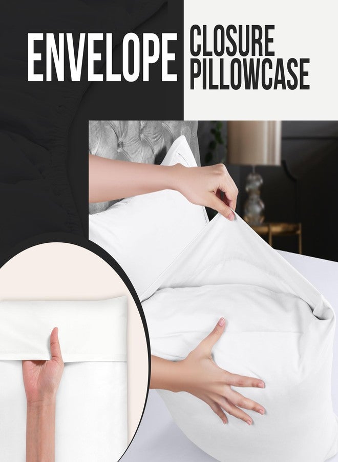 Utopia Bedding Queen Pillow Cases - 4 Pack - Envelope Closure - Soft Brushed Microfiber Fabric - Shrinkage and Fade Resistant Pillow Covers Queen Size 20 X 30 Inches (Queen, White) - Image 3