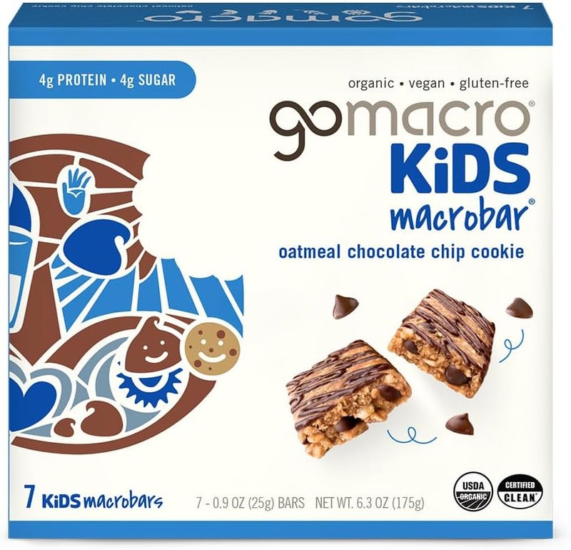 GoMacro Kids MacroBar Oatmeal Chocolate Chip Cookie - Image 1