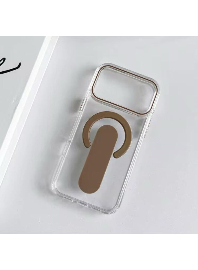 بليكس جراب حماية شفاف فائق الوضوح (MagSafe) مع حامل حلقة مغناطيسي فاخر لايفون 17 برو ماكس/برو - Image 1