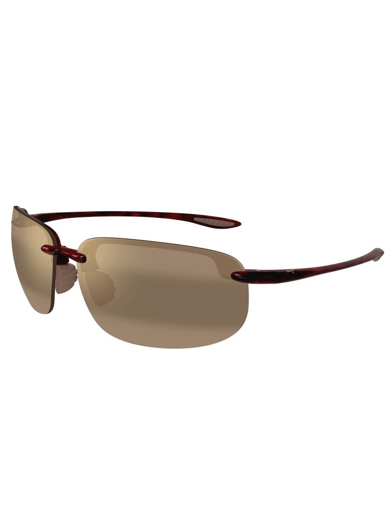 MAUI JIM Maui Jim Ho'okipa XLarge 456-10 Unisex Polarized Rectangular Sunglasses – 68 mm Lens Size  - Image 1