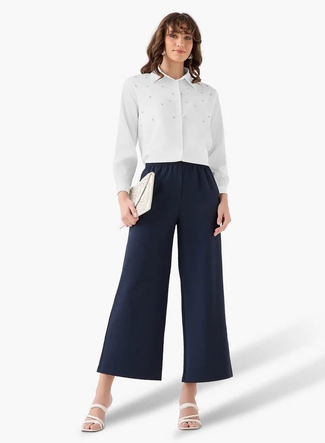 سبلاش فيڤ Shirt with Stone Embellishment