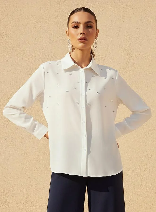 Splash FAV Shirt with Stone Embellishment