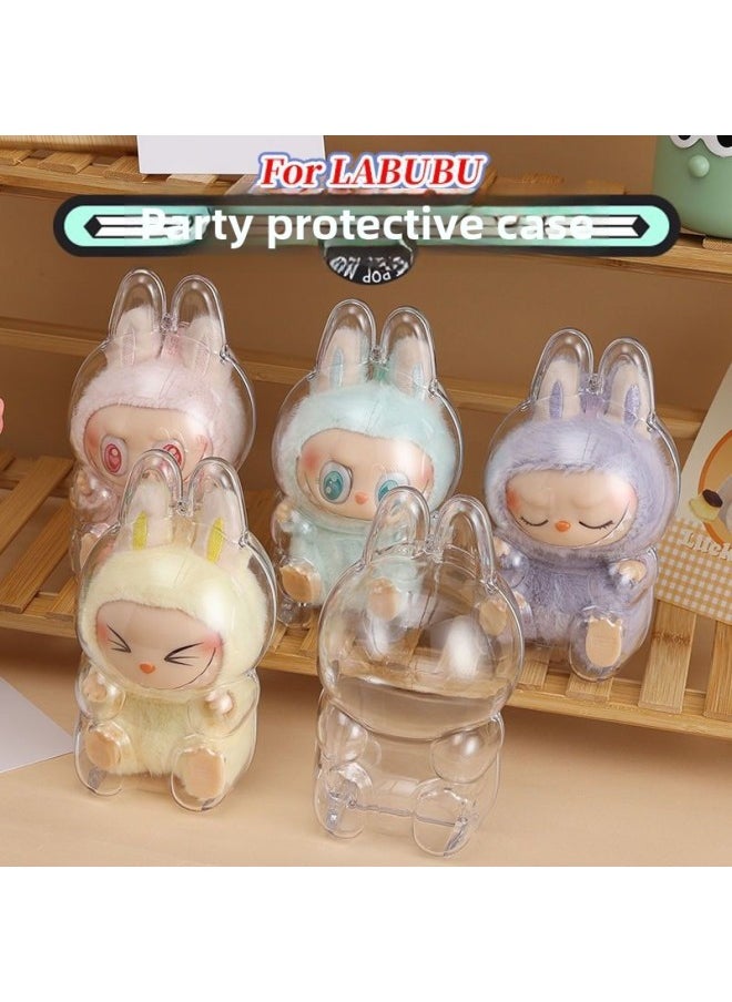 null - In Stock] Labubu Second Generation Labubu Macaroon Vinyl Face Blind Box Plush Doll Tide Play Plush Keychain-Color:Motherland Edition (color Box)-Height:1 Hidden Item - Chestnut Cocoa (domestic Version Boxed) - Image 1
