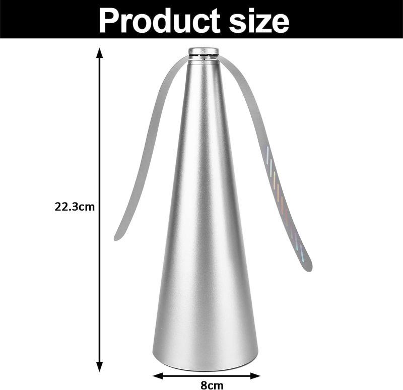 Fly Repellent Fan: 3PCS PP & ABS Material 360° Adjustable Neck - Chemical-Free Insect Repelling Foldable Table Fan for Outdoor Indoor BBQs Events Camping Picnics - Image 3